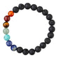 7 Chakra Healing Bracelet – Natural Gemstone Beads, Stretchable Reiki Energy Bracelet for Meditation, Balance & Spiritual Wellness