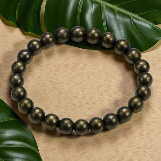 Pyrite Bracelet to Attract Abundance, Prosperity & Good Luck, Money Magnet