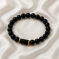 Black Tourmaline Bracelet – Natural Stone Stretchable Beaded Bracelet for Protection, Grounding & EMF Shielding(8mm Gemstone Beaded Adjustable)