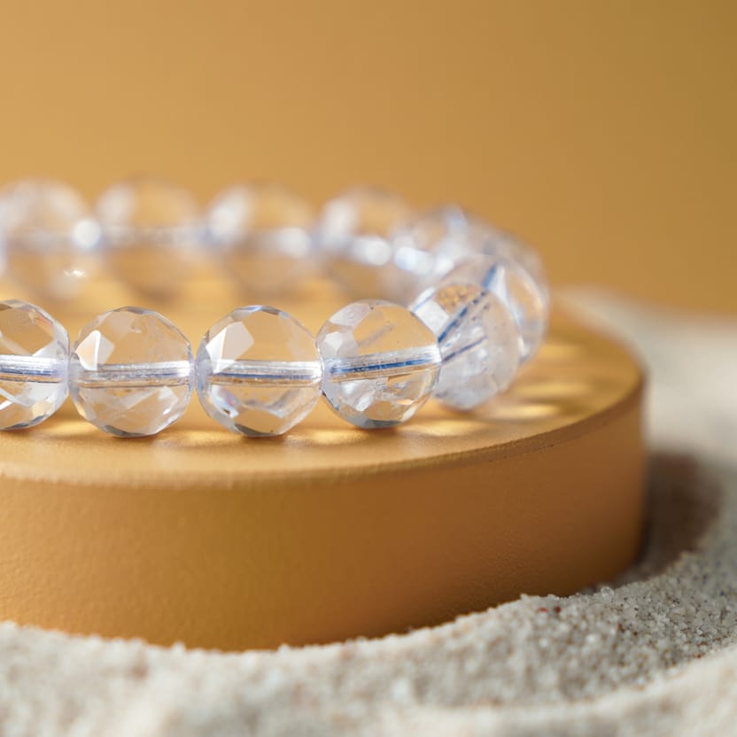 BLUNETRA™ Clear Quartz Crystal Bracelet for Women Natural Energy Healing | Elegant Everyday Essential