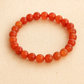 Carnelian Bracelet – Natural Stone Stretchable Beaded Bracelet for Energy, Motivation & Creativity(8mm Gemstone Beaded Stechable)